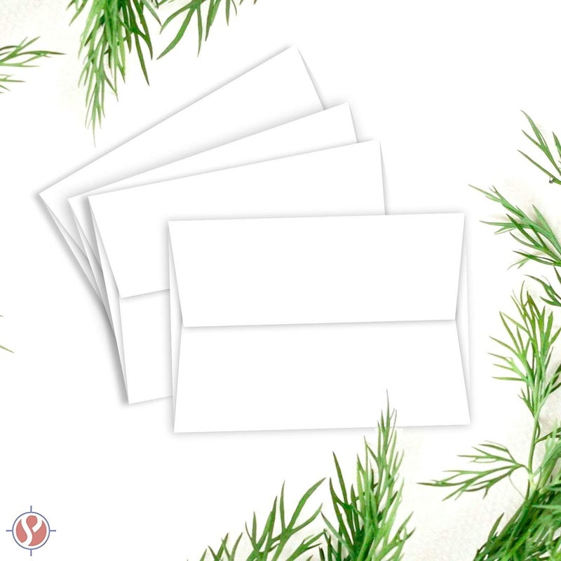 S Superfine Printing أظرف بيضاء A2 (4 3/8" × 5 3/4") تناسب دعوات الصور لحفلات الزفاف بحجم 4.25 × 5.5 بوصة - عبوة كبيرة تحتوي على 250 ظرفًا - Image 3